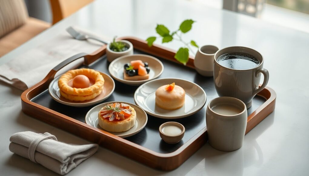 軽食ランチを楽しむ