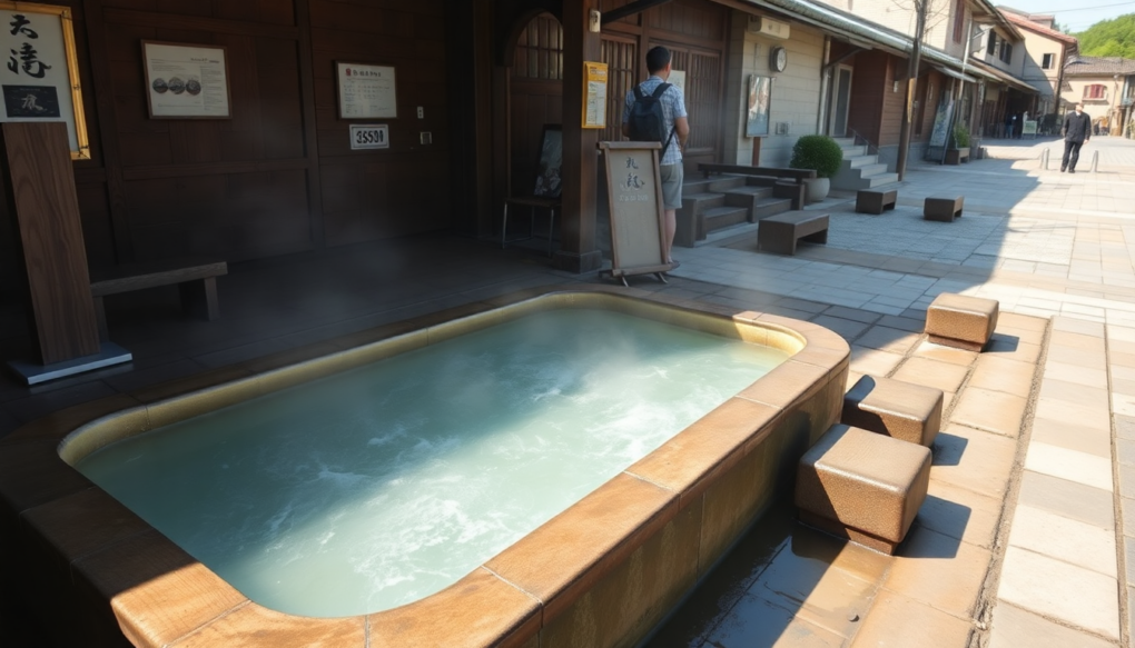 宿泊施設や公共の足湯めぐり